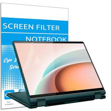 Imagem de i-Tensodo Pacote com 2 protetores de tela fosco antirreflexo de 33.8 cm para laptop Lenovo Yoga 6 33.8 cm 13ALC7 13ABR8, Yoga Slim 7 33.8 cm, filtro antirreflexo de proteção para os olhos