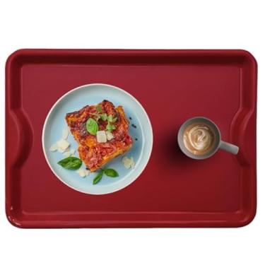 Imagem de Bandeja de Plastico Grande Multiuso 48x33cm Atividade Escolar, Lanchonete, Restaurante, Eventos, Decoração, Casa, Cozinha (Azul)