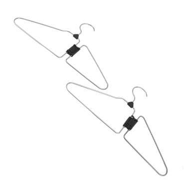 Imagem de Generic Cabides Dobráveis ​​de Aço Inoxidável para Roupas, para Viagem Em Casa, Compacto, Portátil, Antiderrapante, Conjunto de 5 para Organização de Roupas