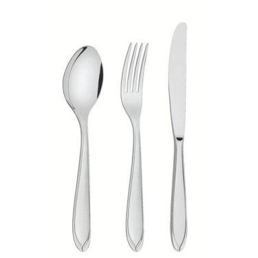 Imagem de Faqueiro Tramontina Laguna em Aço Inox com Facas de Mesa 16 Peças