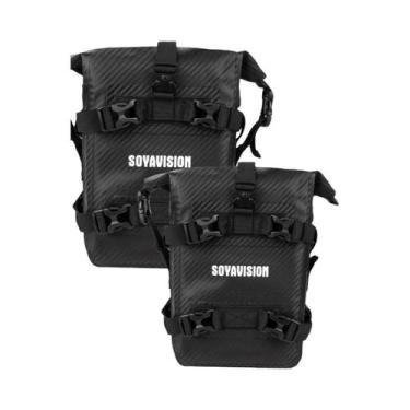 Imagem de Bolsa Impermeável Para Moto 2PCS 5L-8L Para Armazenamento Em Estrutura