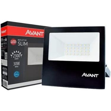 Imagem de Refletor Led 30w Bivolt Branco Frio 6500k Avant