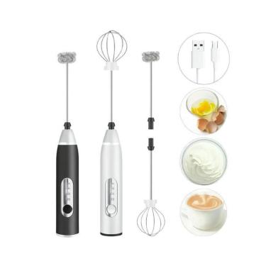 Imagem de Mini Mixer Elétrico Recarregável Multiuso Para Bebidas E Ovo