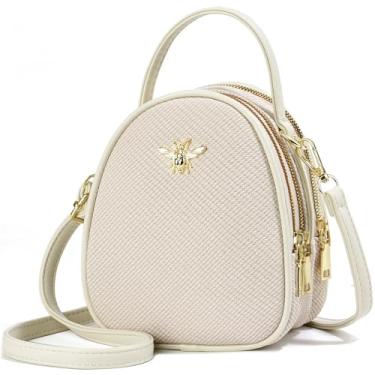 Imagem de Bolsa tiracolo pequena bolsa de ombro feminina elegante bolsa mensageiro bolsa e carteira de mão, 1-z Bege, Small, Bolsa tiracolo pequena para mulheres, bolsa de ombro e bolsa pequena