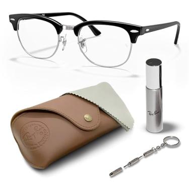 Imagem de Ray-Ban RB5154 Clubmaster Óculos de acetato em formato quadrado com kit oficial de óculos