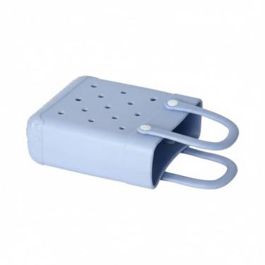 Imagem de Mini bolsa emborrachada ideal para praia, piscina, clubes ou dia a dia (azul)