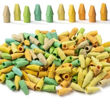 Imagem de Mr. Pen - Toppers de borrachas de lápis, pacote com 500, colorido, sem látex, sem manchas, borrachas Mr Pen para lápis