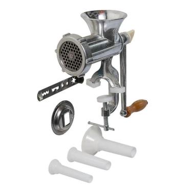 Imagem de Moedor De Carne N 10 + Jogo De Funil Para Fazer Linguiça