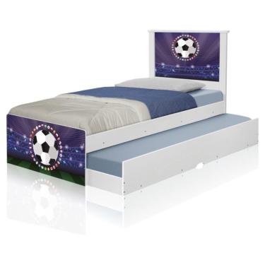 Imagem de Bicama Juvenil Adesivada Futebol Estádio Com Colchões