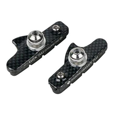 Imagem de Conjunto de sapata de freio de estrada tipo gaveta de liga de alumínio de alta resistência para bicicleta de 55 mm, borracha para todos os climas, melhor desempenho de frenagem e pastilhas de freio