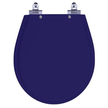 Imagem de Assento Sanitário Laqueado Soft Close Avalon Cobalto (azul Escuro) Para Vaso Ideal Standard