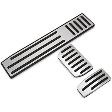 Imagem de GYJY Capas de pedal capas de pedal de carro capas de pedal de embreagem capa de pedal de freio capas de pedal de freio automático LHD em, para Tesla Model S Model X