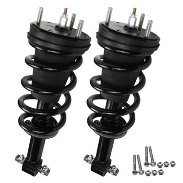 Imagem de Conjunto de amortecedor dianteiro de 2 peças com molas helicoidais para Cadillac Escalade Chevy Tahoe Silverado Suburban GMC Yukon XL Sierra 1500 Kit de suspensão de substituição 580-435
