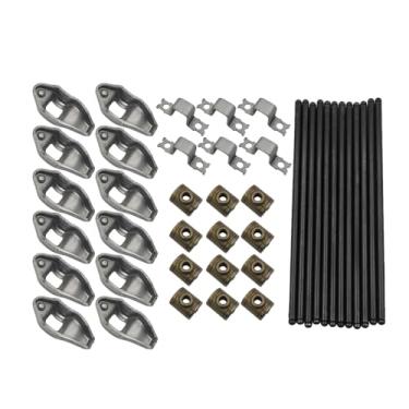 Imagem de Kit completo de braço basculante e haste para Jeep 4.0L Wrangler Grand Cherokee 1987-2006 - 12 balancim, 12 hastes (5/40.6 cm x 24.5 cm), 6 pontes e 12 pivôs