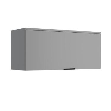 Imagem de Armário Aéreo De Cozinha Miami 800mm 1 Porta Carraro Cinza Titânio