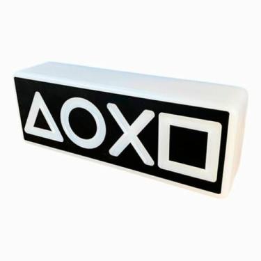 Imagem de Luminária de Mesa Botões de Controle Gamer Manete Decoração Geek