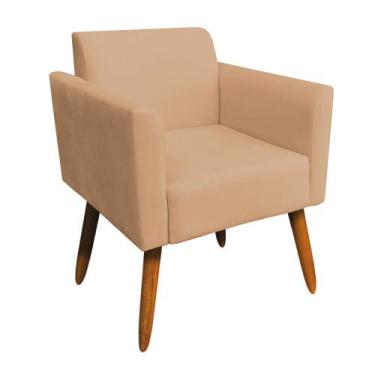 Imagem de Poltrona marisa suede caramelo sisal pes - DMOV