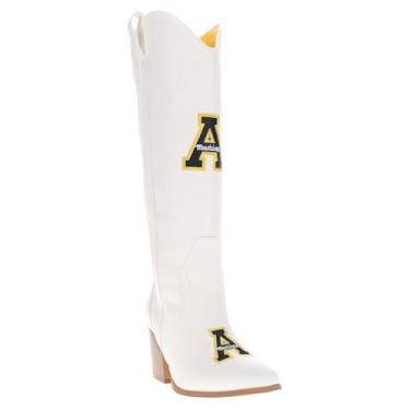Imagem de Vaccari Blair Botas femininas de couro sintético premium NCAA Athletics cano alto cowboy, Appalachian State Mountaineers, 40