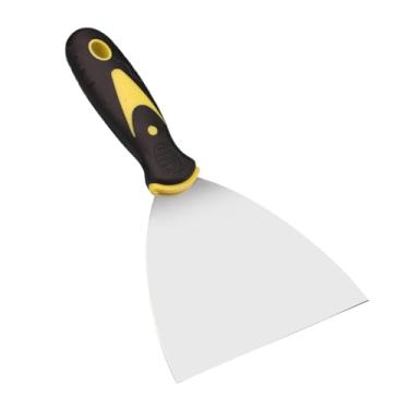 Imagem de RNXRZANK Ferramenta para Massa de Pintura, Ferramenta para Raspar Tinta em Paredes, Cabo Confortável, Uso Versátil, aço Inoxidável para Objetos Pegajosos E, 5 Inch
