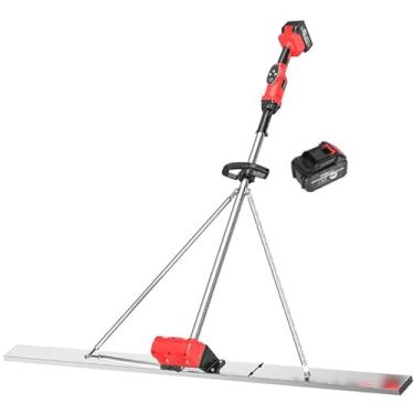Imagem de Régua de nivelamento de superfícies de concreto, máquina vibratória elétrica sem fio, acabamento de cimento, vibrador recarregável, ajuste de 9 velocidades (1 bateria)