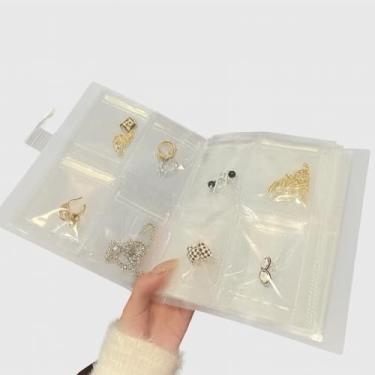 Imagem de Pvc, 84/160 Grade Transparente Caixa de Armazenamento de JóIas Ziplock Anel Colar Bolsa Armazenamento de Cartão Fotográfico C(160 Grade)