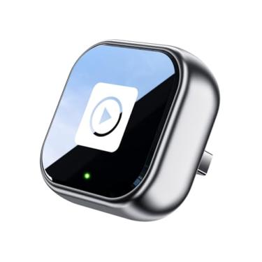 Imagem de Adaptador CarPlay sem fio e atualização para Android Auto 2026, converte com fio para sem fio, design de mini cubo com WiFi de 5,8/2,4 GHz e BT 5.2 para conexão rápida e estável, Plug & Play para