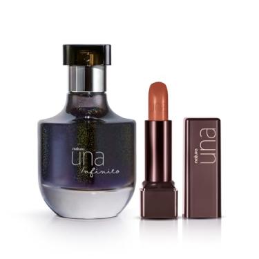 Imagem de Una Infinito, Kit com Perfume e Batom, Fragrância Floral, 50ml