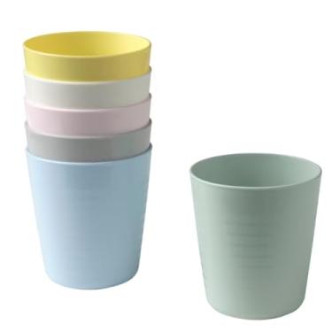 Imagem de Copo infantil inquebrável (227 g) - Conjunto de 6 copos reutilizáveis - Copo seguro para lava-louças - Livre de BPA e ecológico (6 peças)