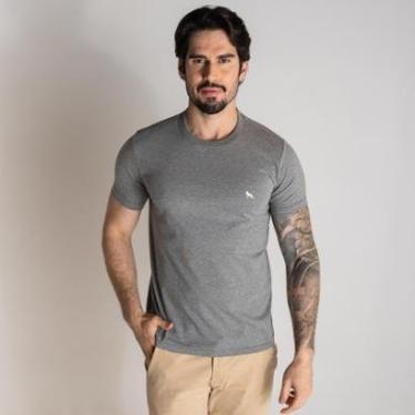 Imagem de Camiseta Acostamento Básica Mescla Grafite-Masculino