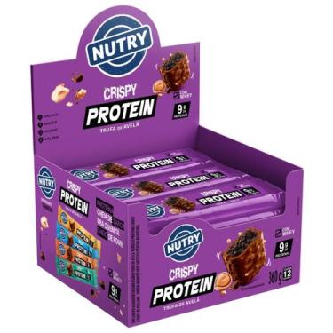 Imagem de Barra Proteica Nutry Crispy Protein Trufa de Avelã 12 Unidades 30g, Tr