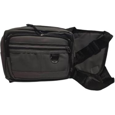 Imagem de Pochete Mochila Frontal Peito Tática Caminhada Ciclismo Celular (Cinza)