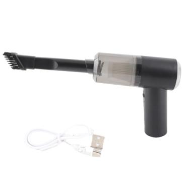 Imagem de Mini aspirador de pó sem fio portátil poderoso 9000Pa sucção desktop teclado de carro máquina de costura limpeza ABS bateria de lítio LED luz