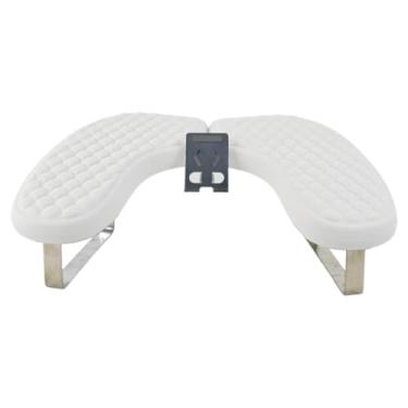 Imagem de ChuYiElegance Apoio de Braço para Unhas com Suporte para Celular, Suporte Antiderrapante para Ferramentas de Manicure, Almofada de Mão para Unhas para Salão de Bele, Branco