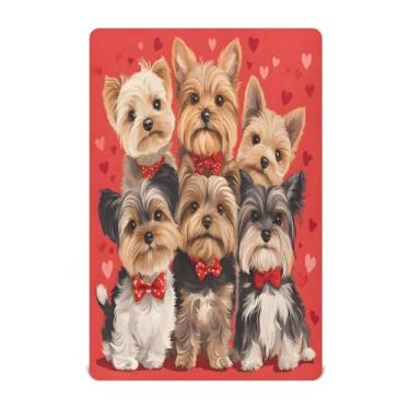 Imagem de STAYTOP Lençol de berço fofo de Dia dos Namorados para meninos e meninas, lençol com elástico para berço padrão e colchão infantil, de microfibra supermacia, 137 x 71 cm