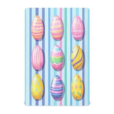 Imagem de STAYTOP Lençóis de berço de ovos de páscoa para meninos e meninas, lençol com elástico para berço padrão e colchão infantil, de microfibra supermacia, 99 × 69 × 5 cm