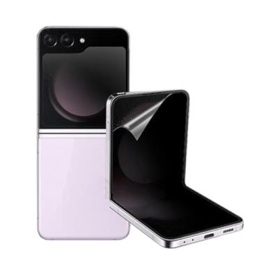 Imagem de YiiLoxo Película de privacidade para Samsung Galaxy Z Flip 7, [Anti-espião] Película de hidrogel macia de alta sensibilidade para Galaxy Z Flip7 [vidro não temperado]