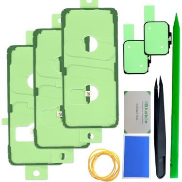 Imagem de iStable Adesivo de cobertura traseira para Samsung Galaxy S20 Ultra substituição fita adesiva para tampa de bateria, kit de reparo de fita adesiva dupla face pré-fabricada SM-G988B/DS (3 peças)
