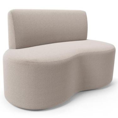 Imagem de Sofá 2 Lugares Orgânico Para Sala de Estar Living Larissa L02 Bouclê C