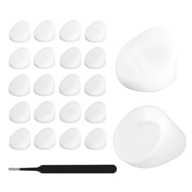 Imagem de Conjunto de 100 Tampões para Batentes Portas com Pinça, Tampões Silicone para Furos Parafusos em Portas e Janelas de Entrada Compatíveis com os Batentes ODL/Western Reflection (Brancos)