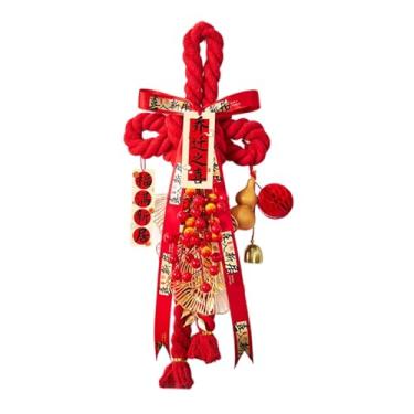 Imagem de oshhni Pingente de Nó Chinês 2026, Decoração de Ano Chinês, Feng Shui, Ornamento Oriental Vermelho para Pendurar em Árvore, Loja, Escritório, Feriado, Style C