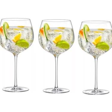 Imagem de TaçAs Gin TôNica 620ml - Transparente Duas PeçAs TaçAs De Licor Elegante E Refinado PráTico E Esteticamente AgradáVel Adequado Para Ambientes DoméSticos E Restaurantes(3 UNIDADES)