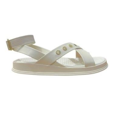 Imagem de Sandália Papete Casual Feminino Moleca 5556.104 Creme-Feminino