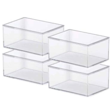 Imagem de Caixa Organizadora Acessórios Multiuso Acrílico Tampa - Paramount Plas
