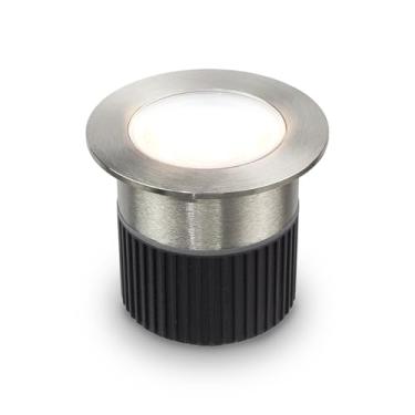 Imagem de Balizador led Embutido Solo Essence 5w 3000k Branco Quente IP67 Aço Escovado Cod: ALUT010023 Alut By Avant