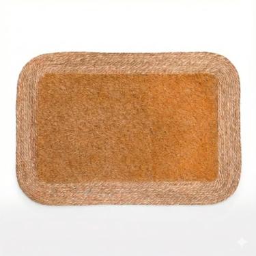 Imagem de Tapete Entrada Natural Rope Gigante 70x100 Sala de Estar Premium Elegante