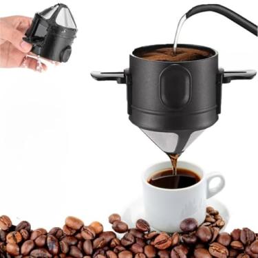 Imagem de Mini Filtro De Café Chá Coador De Café Reutilizável Portátil Inox(Mini Filtro De Café (WJ-1559),1 Pç)