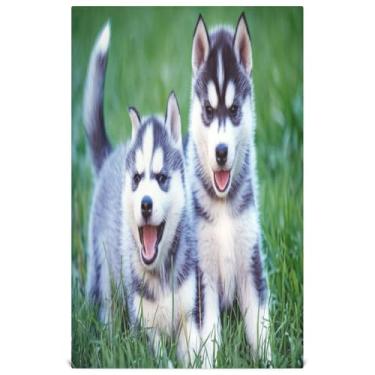 Imagem de Joisal Toalhas de prato Boho para decoração de cozinha, fofo, branco, preto, cachorro, toalha de chá, panos de limpeza, reutilizáveis, absorventes 45,7 x 71 cm, 6 pacotes