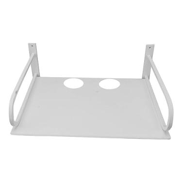 Imagem de Generic Prateleira Flutuante para Projetor, Espaço Resistente, Alumínio, Caixa de TV, Prateleira Com Bordas Arredondadas, Forte Capacidade de Carga para Configuração de Home Theater (Branco)