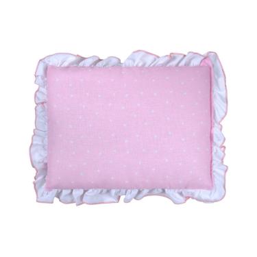 Imagem de Travesseiro Estampado com Babado para Bebê 28cm x 35 cm Bublim