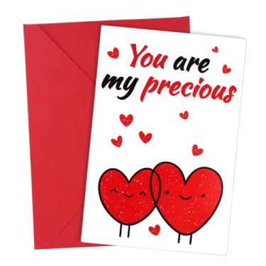 Imagem de Cartão de Dia dos Namorados, Cartão Coração Vermelho Envelope de Aniversário Presente para Ela Ele Namoradas Namorados Casamento Presentes Românticos